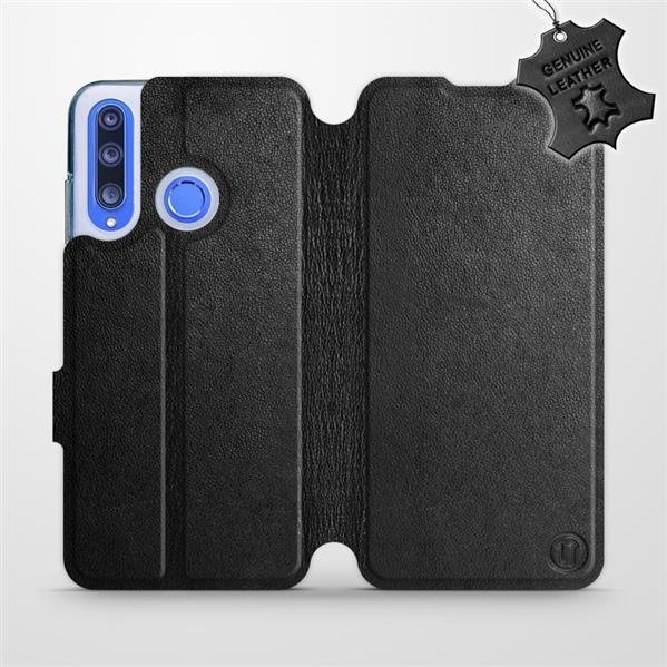 Kožené flip pouzdro Mobiwear - Honor 20 Lite - Černé
