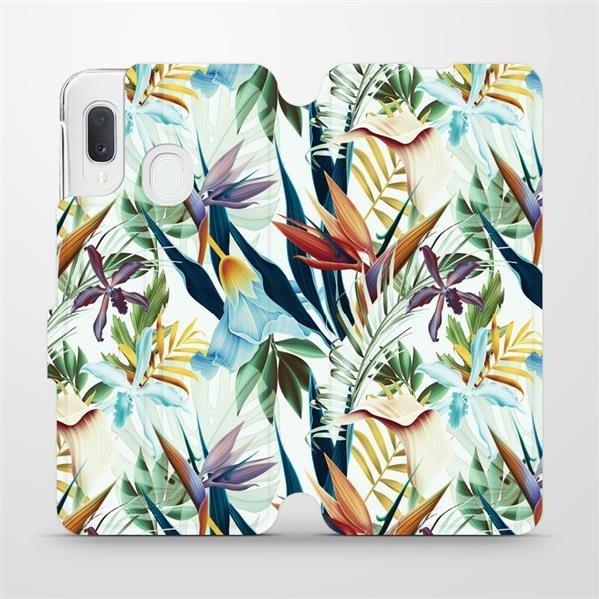 Flipové pouzdro Mobiwear - Samsung Galaxy A20e - M071P Flóra