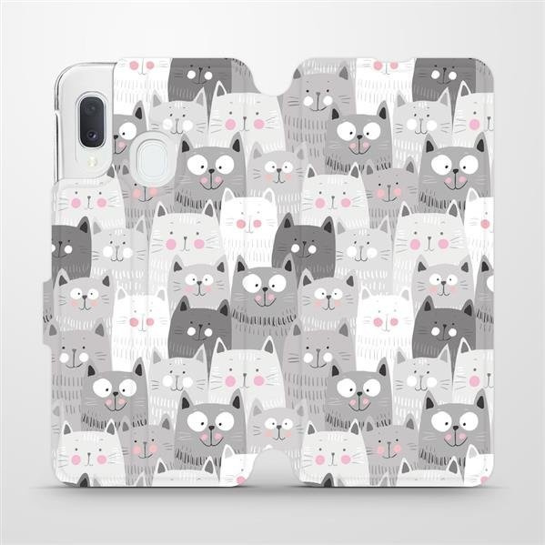 Flipové pouzdro Mobiwear - Samsung Galaxy A20e - M099P Kočičky