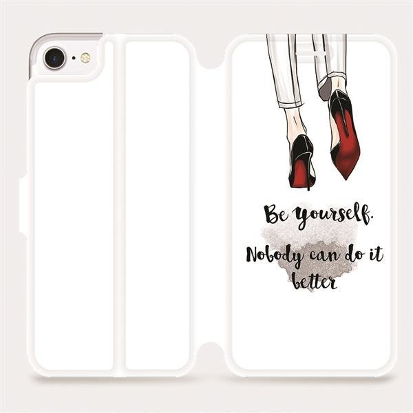 Flipové pouzdro Mobiwear - Apple iPhone 8 - M046P Be yourself