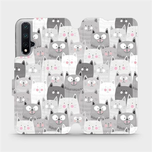Flipové pouzdro Mobiwear - Honor 20 - M099P Kočičky