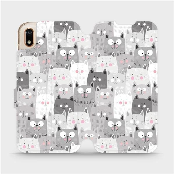 Flipové pouzdro Mobiwear - Huawei Y5 2019 / Honor 8S - M099P Kočičky