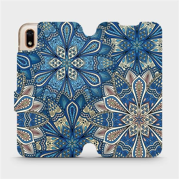 Flipové pouzdro Mobiwear - Huawei Y5 2019 / Honor 8S - V108P Modré mandala květy