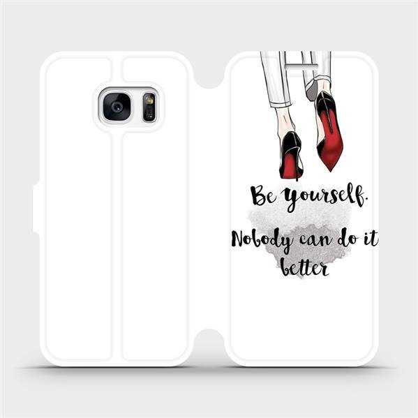 Flipové pouzdro Mobiwear - Samsung Galaxy S7 Edge - M046P Be yourself