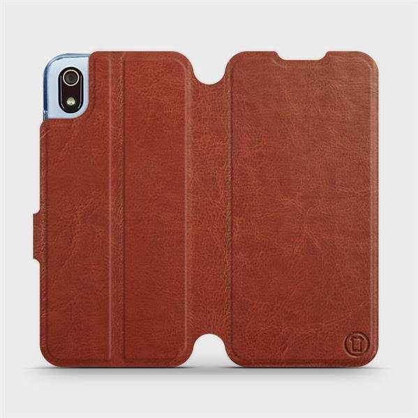 Flipové pouzdro Mobiwear - Xiaomi Redmi 7A - Hnědé a šedé