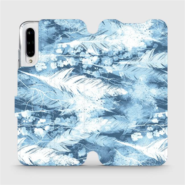 Flipové pouzdro Mobiwear - Xiaomi Mi A3 - M058S Světle modrá horizontální pírka