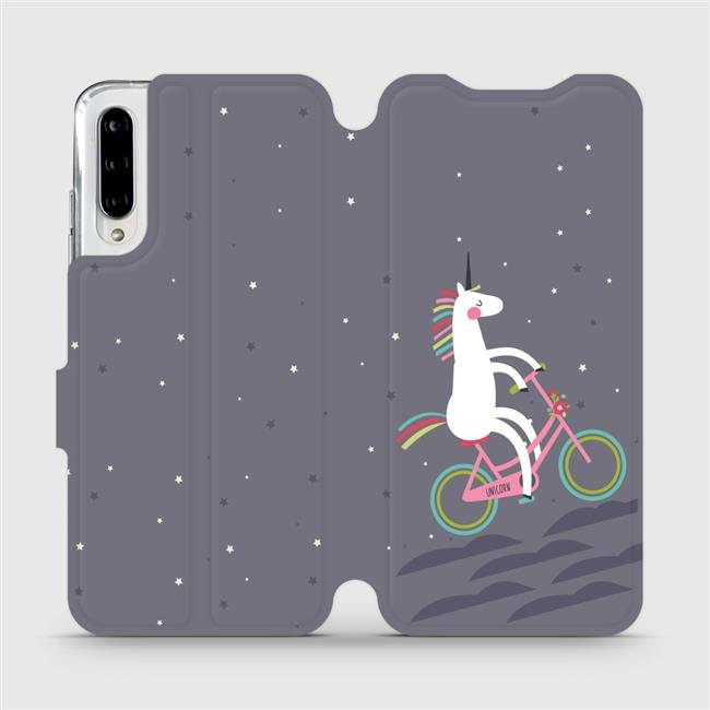 Flipové pouzdro Mobiwear - Xiaomi Mi A3 - V024P Jednorožec na kole