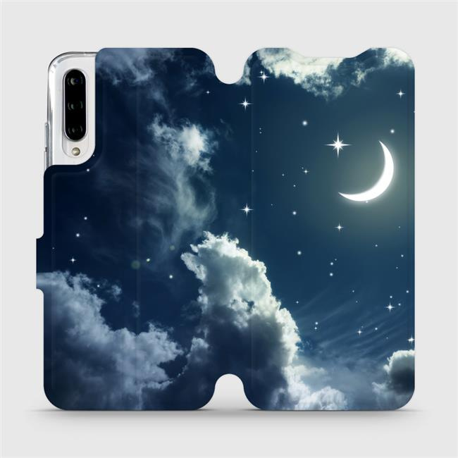 Flipové pouzdro Mobiwear - Xiaomi Mi A3 - V145P Noční obloha s měsícem