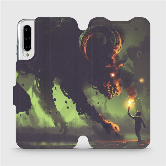 Flipové pouzdro Mobiwear - Xiaomi Mi A3 - VA08P Příšera a kluk s pochodní