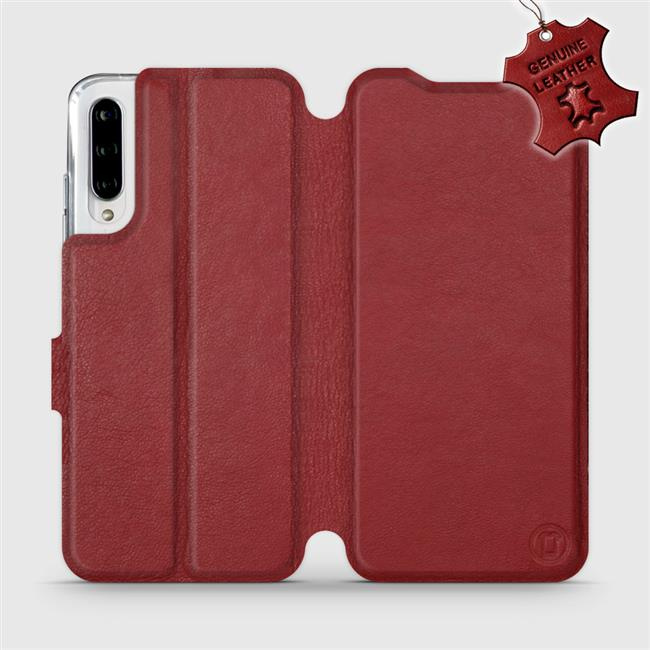 Kožené flip pouzdro Mobiwear - Xiaomi Mi A3 - Tmavě červené