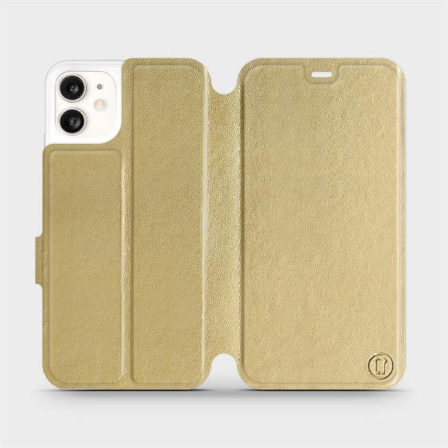 Flipové pouzdro Mobiwear - Apple iPhone 11 - Zlatavé a šedé