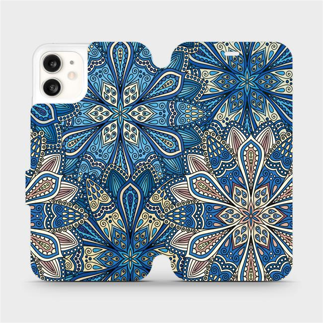 Flipové pouzdro Mobiwear - Apple iPhone 11 - V108P Modré mandala květy