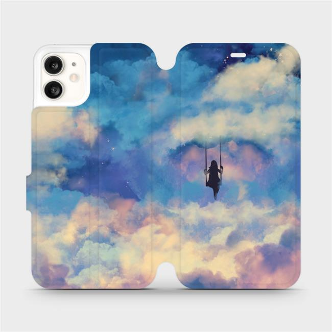 Flipové pouzdro Mobiwear - Apple iPhone 11 - MR09S Dívka na houpačce v oblacích