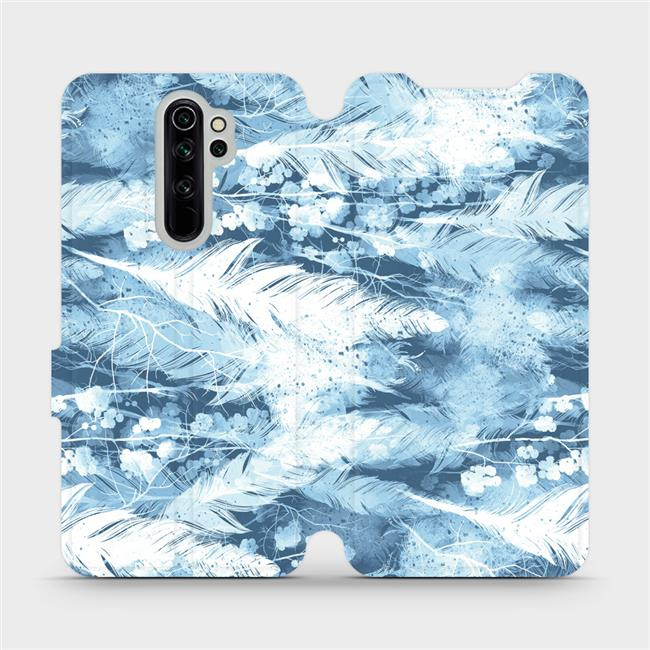 Flipové pouzdro Mobiwear - Xiaomi Redmi Note 8 Pro - M058S Světle modrá horizontální pírka
