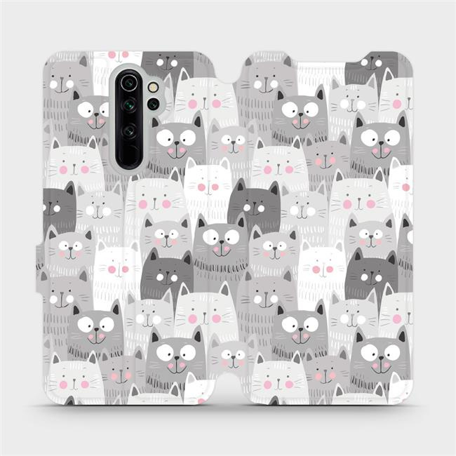 Flipové pouzdro Mobiwear - Xiaomi Redmi Note 8 Pro - M099P Kočičky