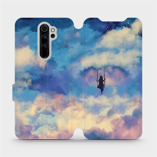 Flipové pouzdro Mobiwear - Xiaomi Redmi Note 8 Pro - MR09S Dívka na houpačce v oblacích