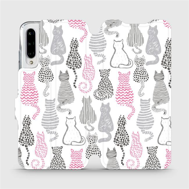Flipové pouzdro Mobiwear - Xiaomi Mi A3 - MX01S Kočičí zádíčka