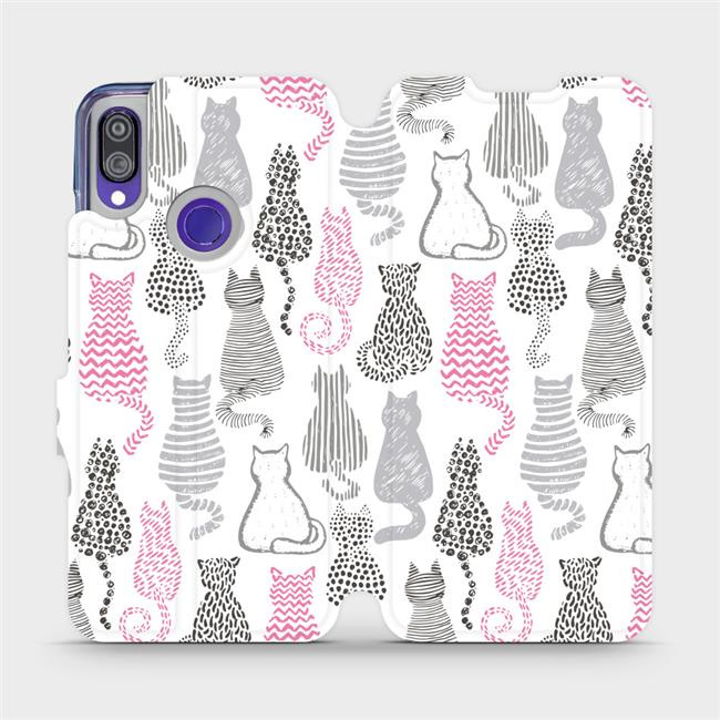 Flipové pouzdro Mobiwear - Xiaomi Redmi Note 7 - MX01S Kočičí zádíčka