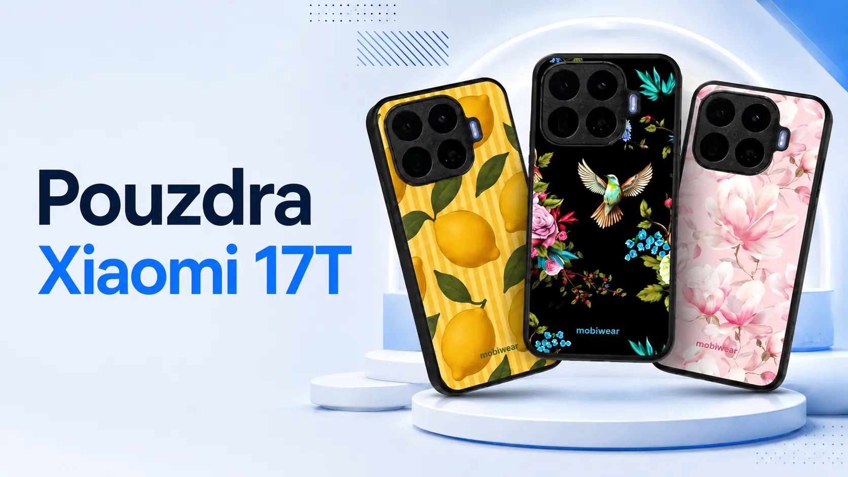 Jaké pouzdro na Xiaomi 17T? Kožené flip, akvarelové růže nebo lesklá levandule. Najděte svůj styl