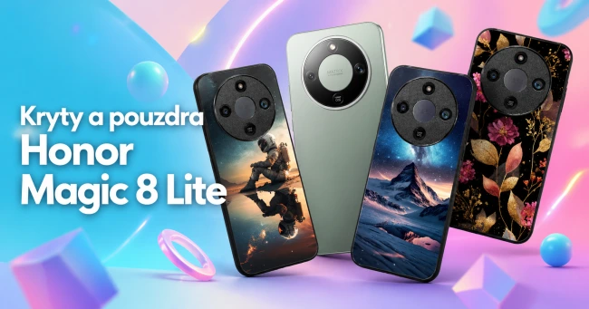 Vybrat pouzdra na Honor Magic8 Lite: flip obaly i lesklé kryty, které doladí nejodolnější telefon střední třídy