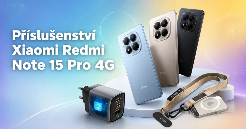Xiaomi Redmi Note 15 Pro 4G a teď mu dejte správné příslušenství
