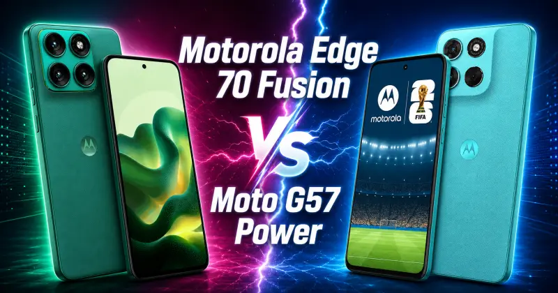 Motorola Edge 70 Fusion vs Moto G57 Power: zakřivená elegance nebo baterie na 2,5 dne?