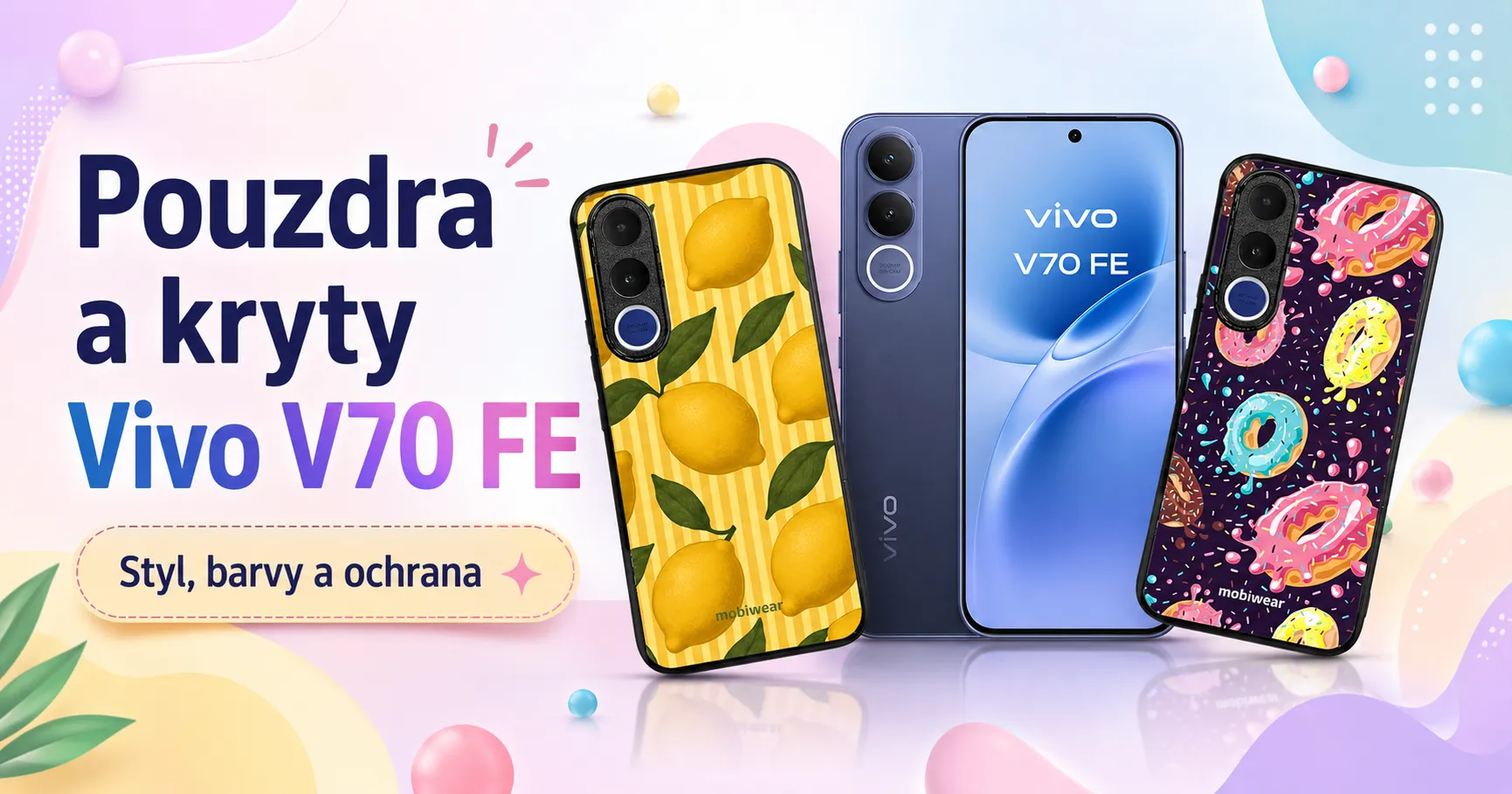 Jaké pouzdro na Vivo V70 FE? Kožené flip, motivové obaly i lesklé Glossy