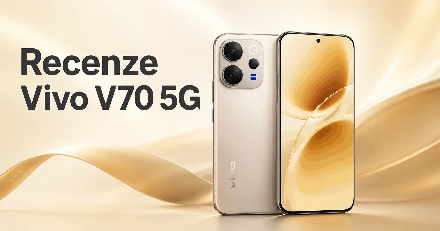 Vivo V70 5G: ZEISS teleobjektiv, hliník, ultrazvuková čtečka a 5000 nitů. Střední třída, která hraje výš