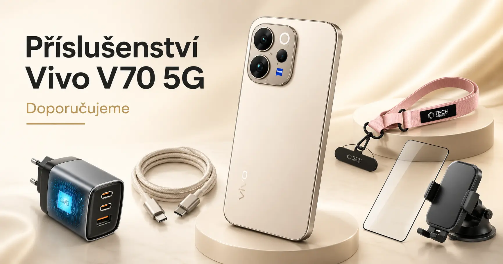 Vivo V70 5G: telefon bez nabíječky v balení. A 5 dalších věcí, které k němu pořiďte