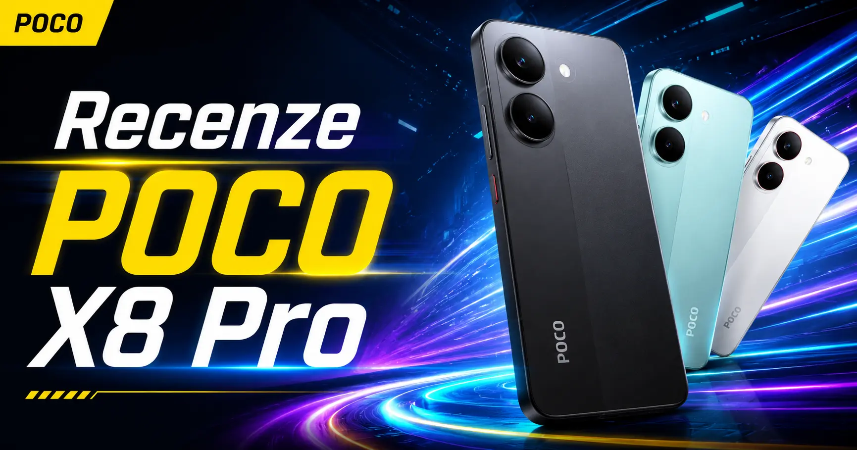 POCO X8 Pro: kovový rám, baterie na dva dny a 100W nabíjení. Střední třída přestala dělat kompromisy