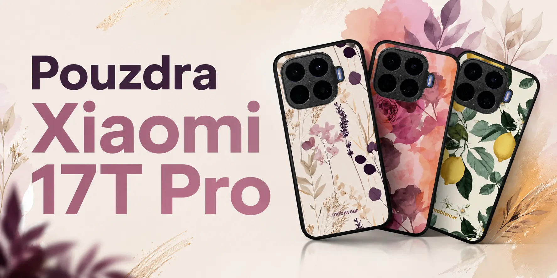 Jaké pouzdro na Xiaomi 17T Pro? Zelená kůže, akvarelová pírka nebo hora s hvězdnou oblohou. Vybírejte