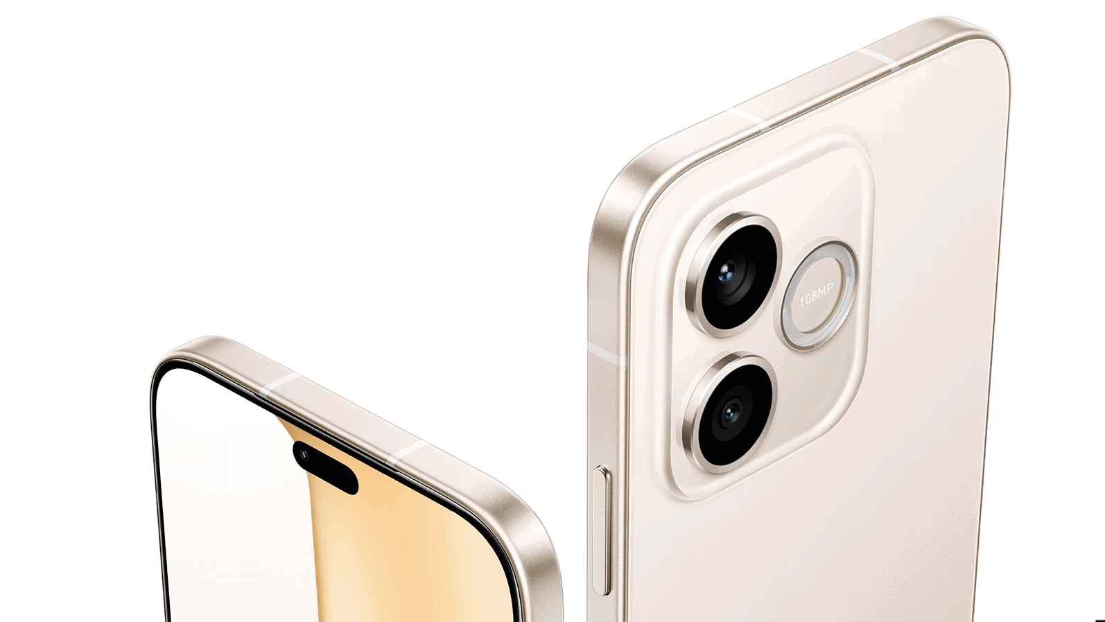 Honor 600 Lite detail, kovový design a displej