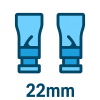 Řemínky Quick Release 22mm