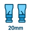 Řemínky Quick Release 20mm