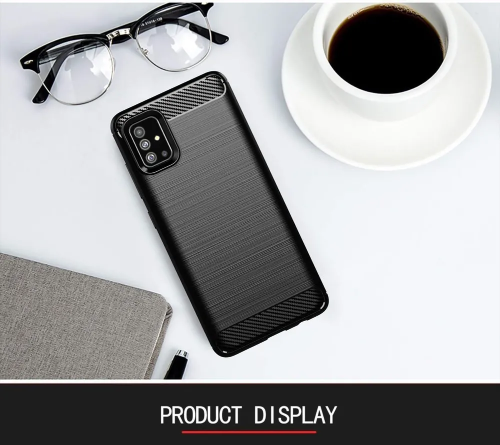 Kryt na mobil Samsung Galaxy A71 Carbon obal černý