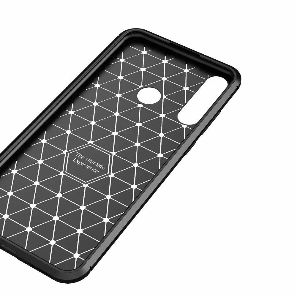 Silikonové pouzdro Coolcase CARBON Fiber na mobil Huawei Y6p modré