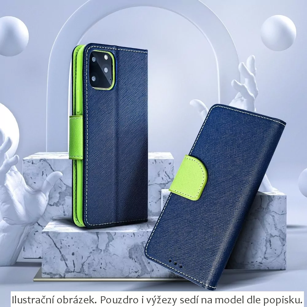 Flipové pouzdro Coolcase FANCY BOOK na mobil Xiaomi Redmi 9A / 9AT Modré