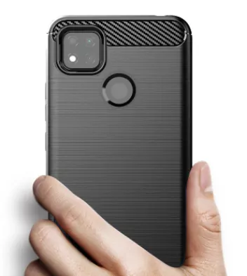Silikonové pouzdro Coolcase CARBON na mobil Xiaomi Redmi 9C Černé