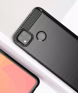 Silikonové pouzdro Coolcase CARBON na mobil Xiaomi Redmi 9C Černé