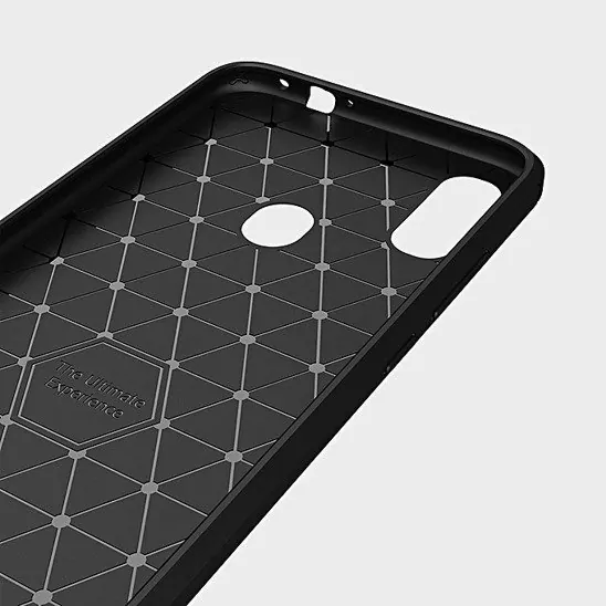 Silikonové pouzdro Coolcase CARBON na mobil Xiaomi Redmi 9A / Redmi 9AT Černé