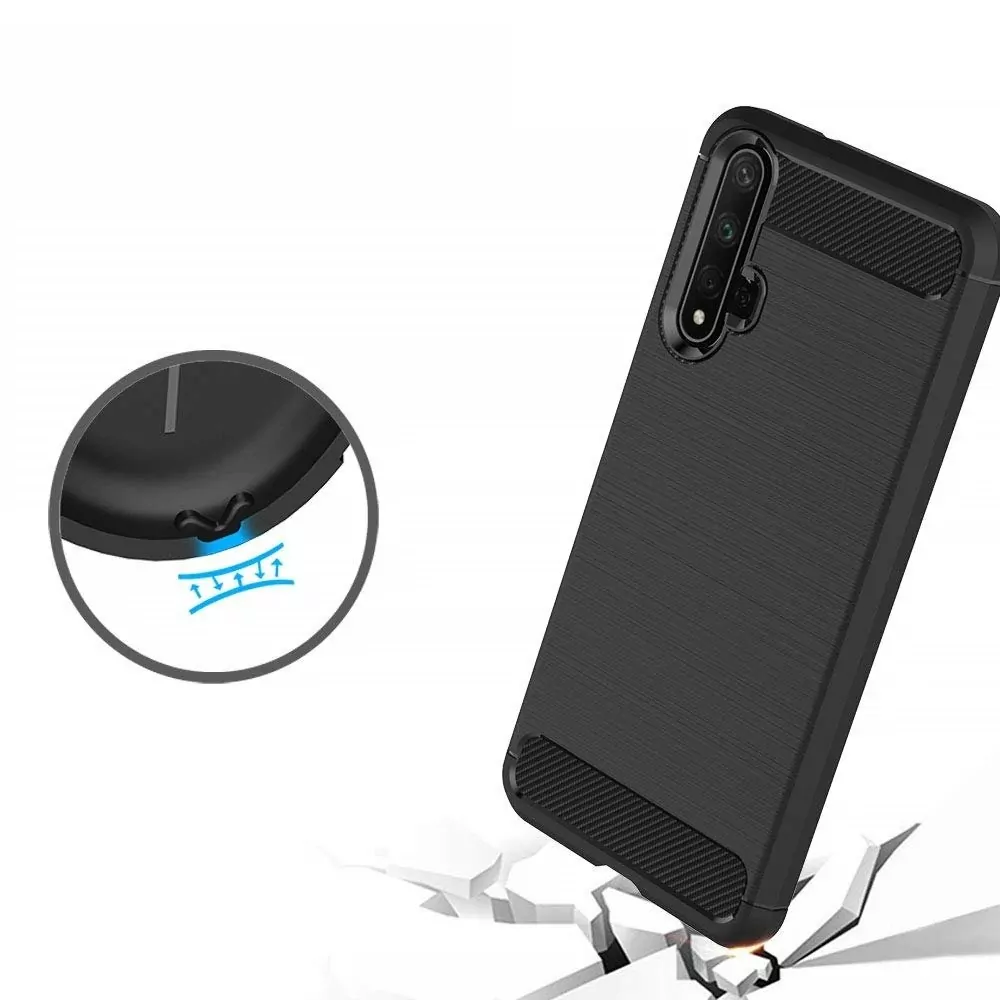 Silikonové pouzdro Coolcase Carbon – Honor 20 / Honor 20 Pro / Nova 5T