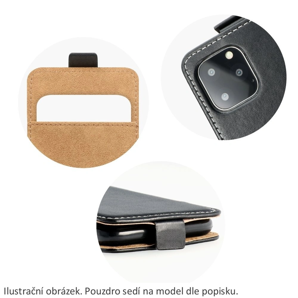 Vertikální flipové pouzdro Coolcase Flexi Fresh pro Samsung Galaxy A42 5G Černé