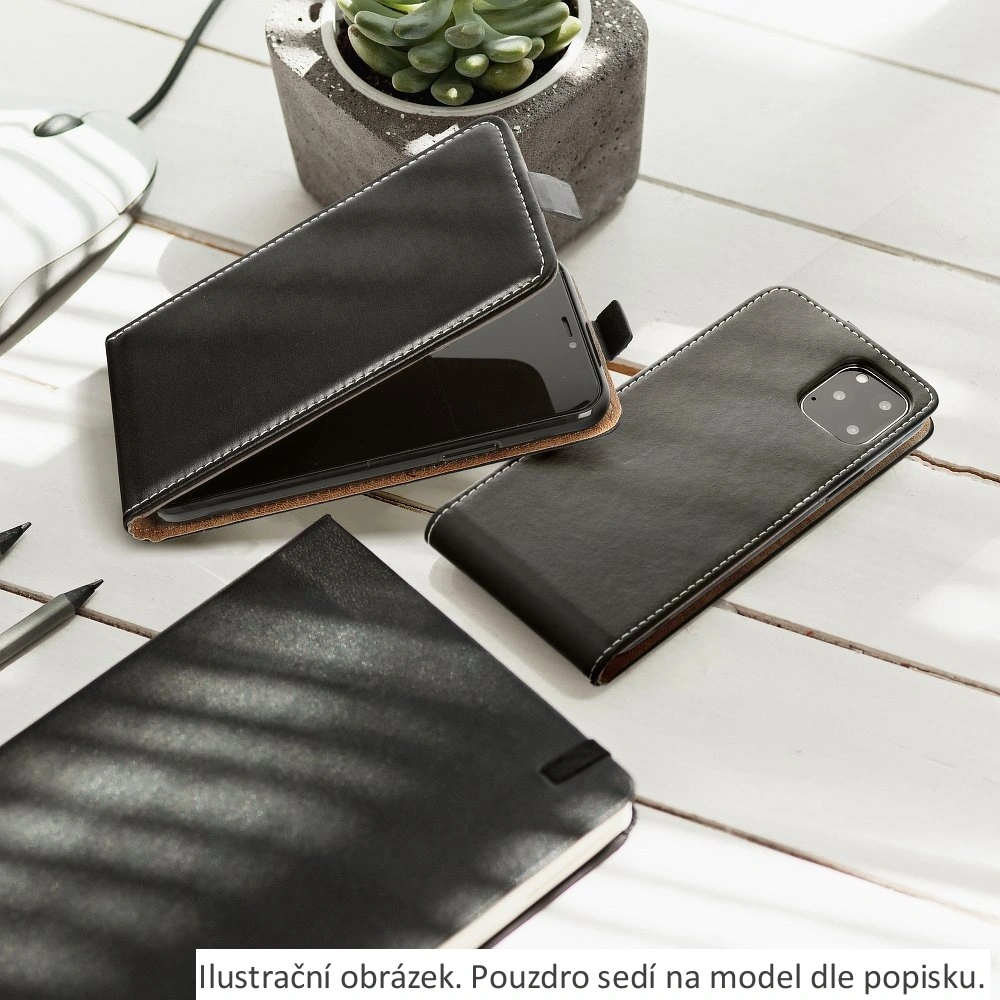 Vertikální flipové pouzdro Coolcase Flexi Fresh pro Samsung Galaxy A42 5G Černé