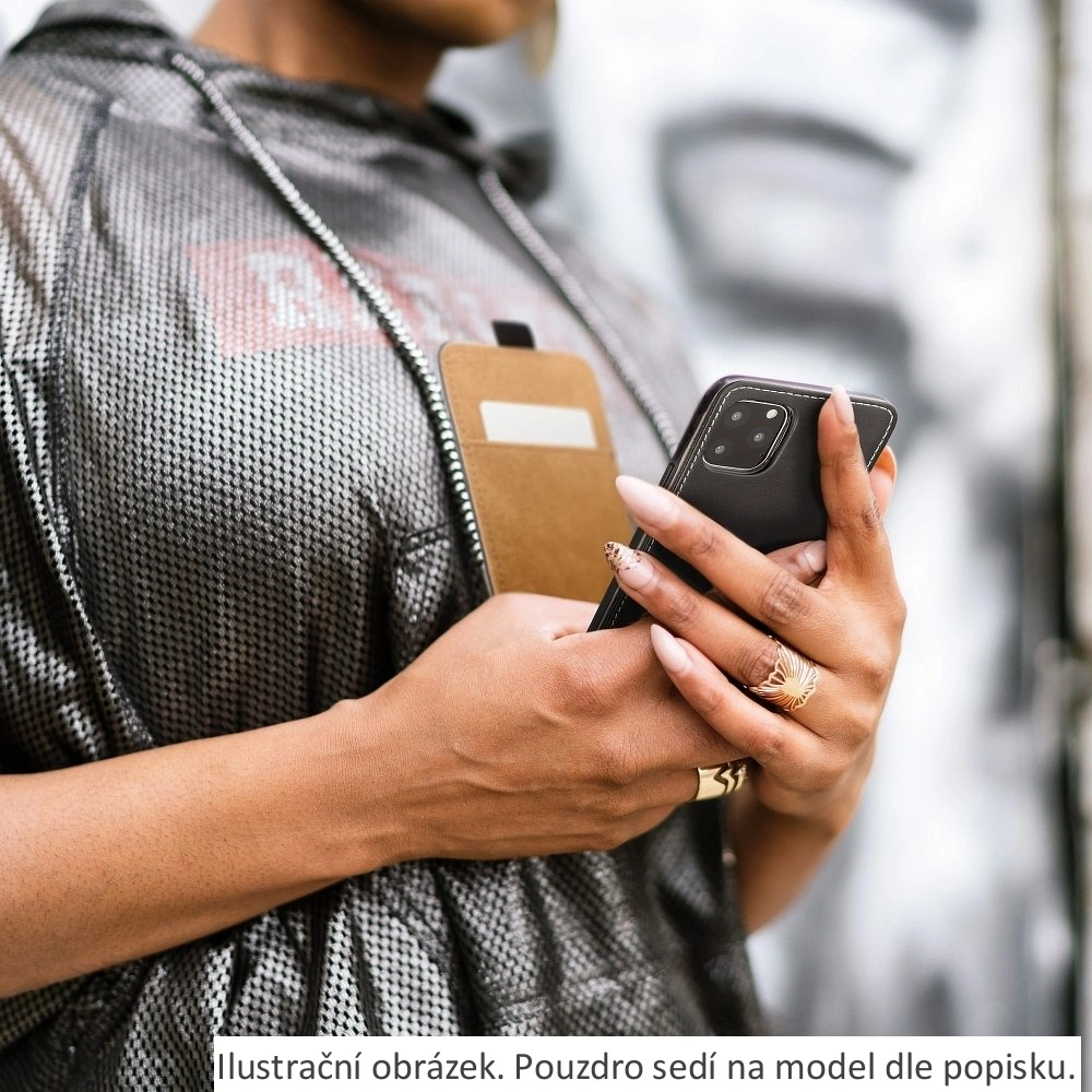 Vertikální flipové pouzdro Coolcase Flexi Fresh pro Samsung Galaxy A42 5G Černé