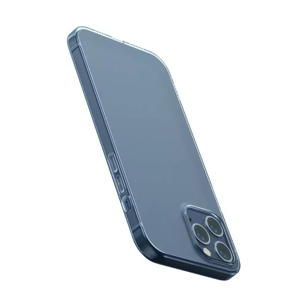 Silikonové pouzdro Coolcase Ultra Thin  0,5 mm na mobil Apple iPhone 12 / Apple iPhone 12 Pro čiré