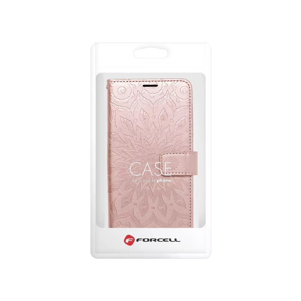 Flipové pouzdro Coolcase Mezzo na mobil Samsung Galaxy A32 5G - Mandala rose gold
