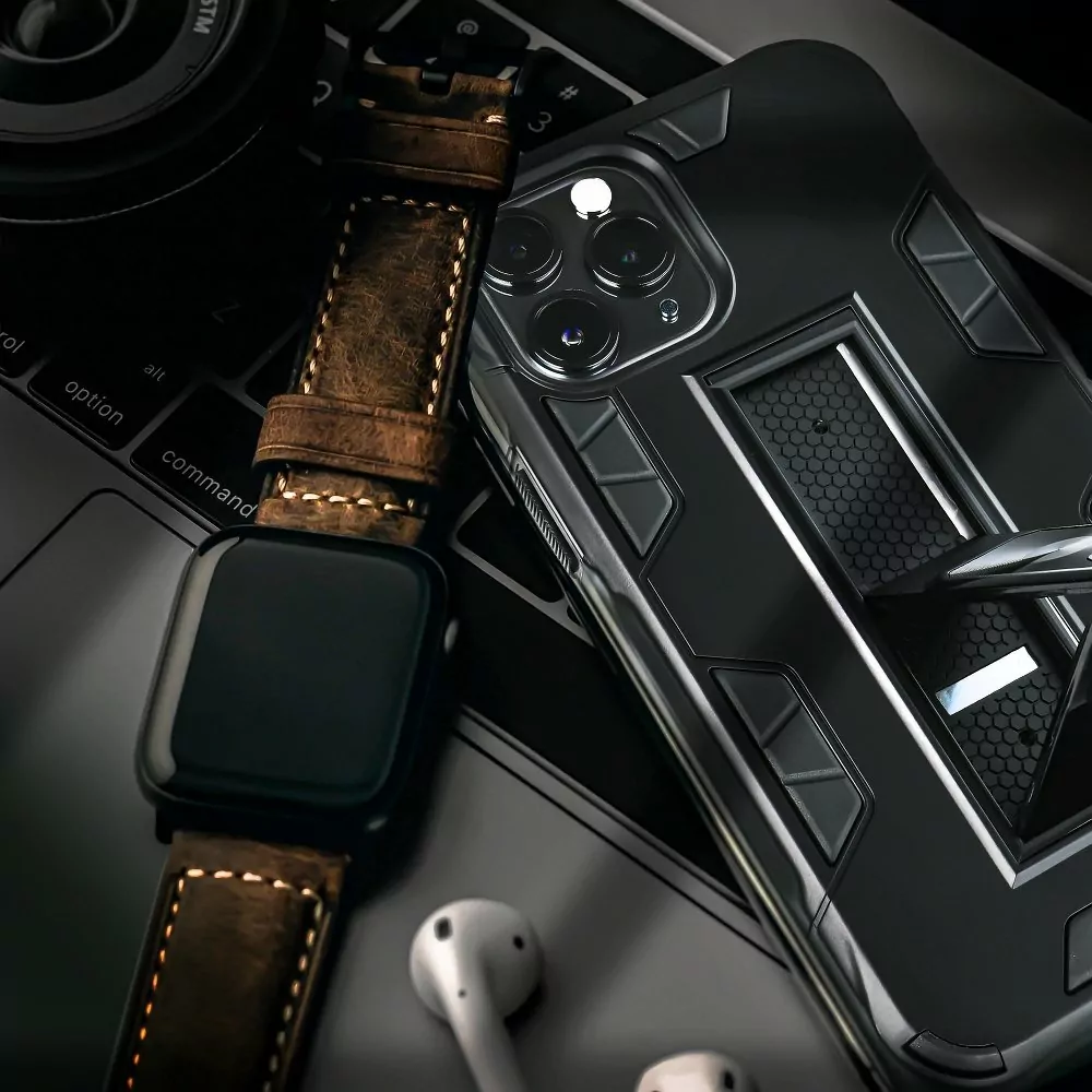 Ultra odolné pouzdro Forcell DEFENDER na mobil Samsung Galaxy A02s černé se stojánkem