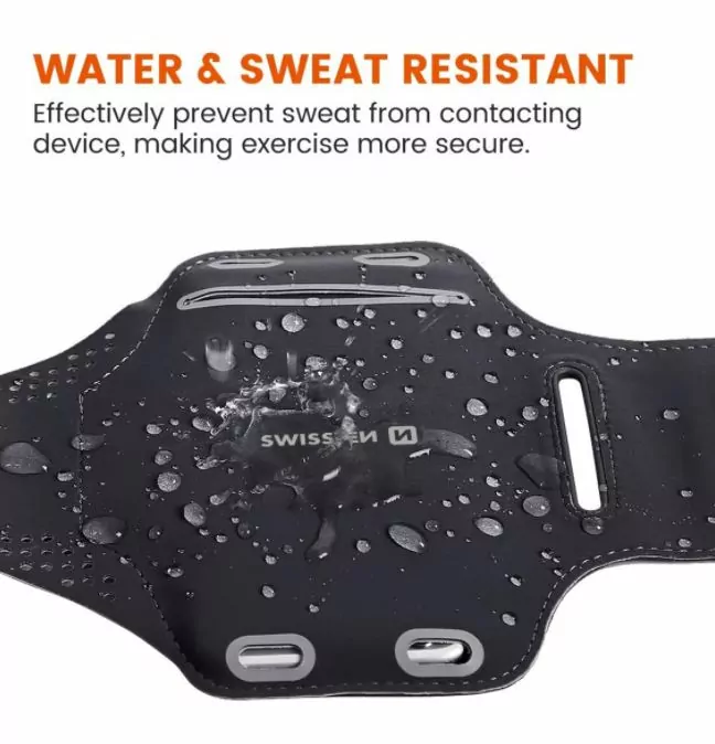 Sportovní pouzdro na ruku na běhání SWISSTEN ARMBAND pro mobily do 6" růžové