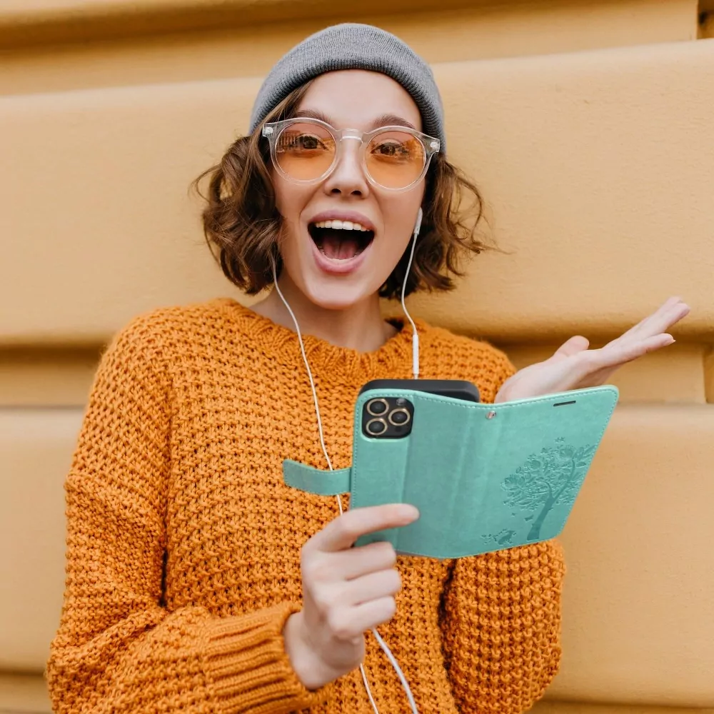 Flipové pouzdro Coolcase Mezzo na mobil Samsung Galaxy A53 5G - Tree green