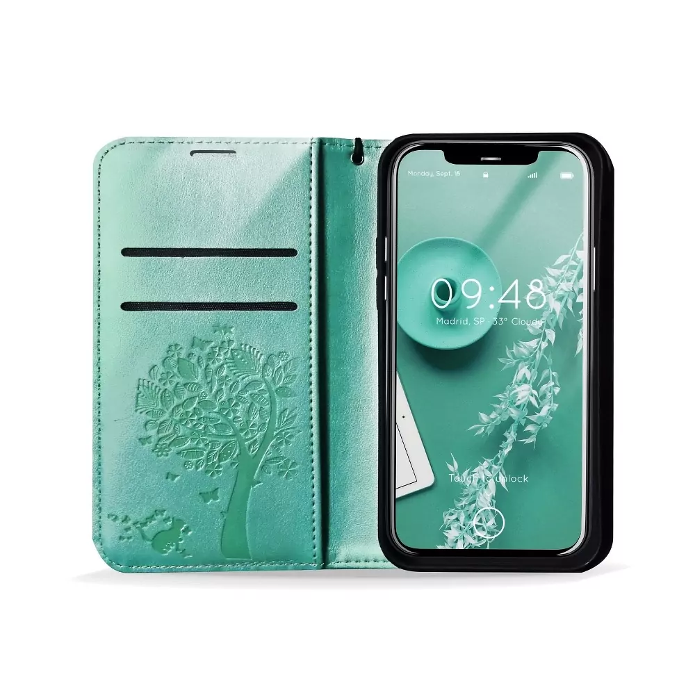 Flipové pouzdro Coolcase Mezzo na mobil Samsung Galaxy A53 5G - Tree green